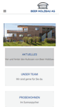 Mobile Screenshot of beer-holzbau.ch